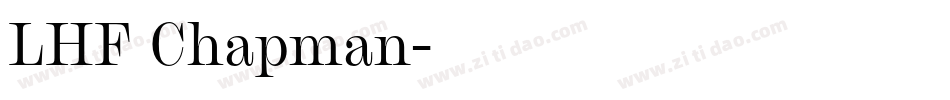 LHF Chapman字体转换